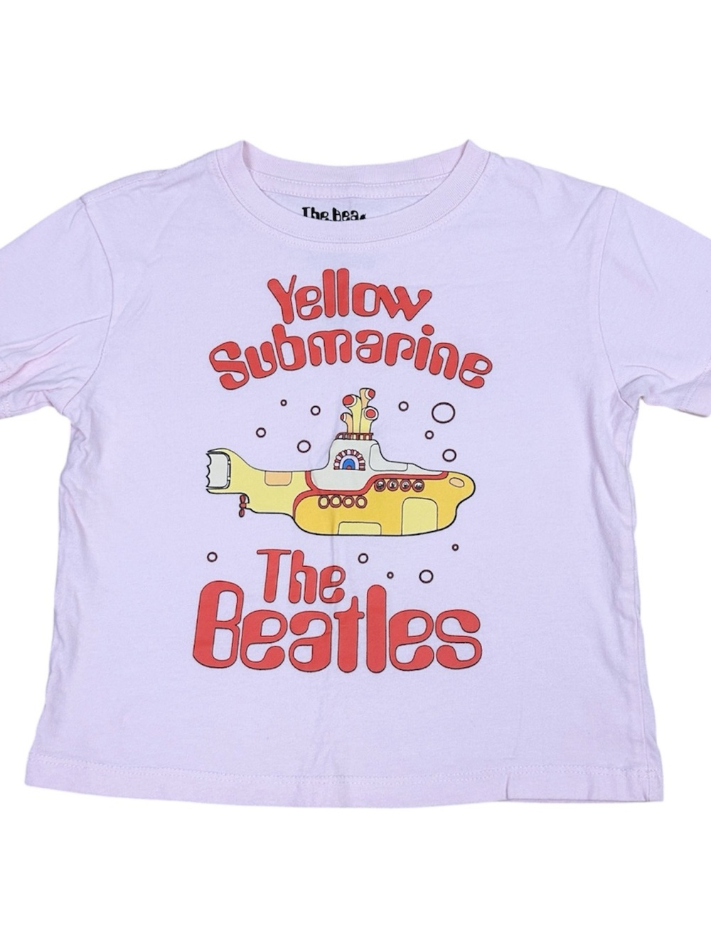 The Beatles Light Pink Yellow Submarine Tee